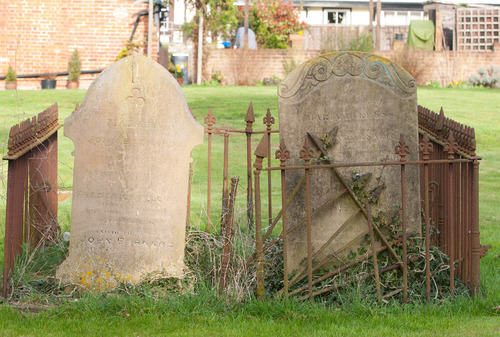 Very old stones with cage